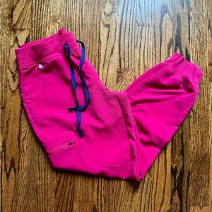 FIGS Pink Zamora Jogger Petite Small, excellent condition